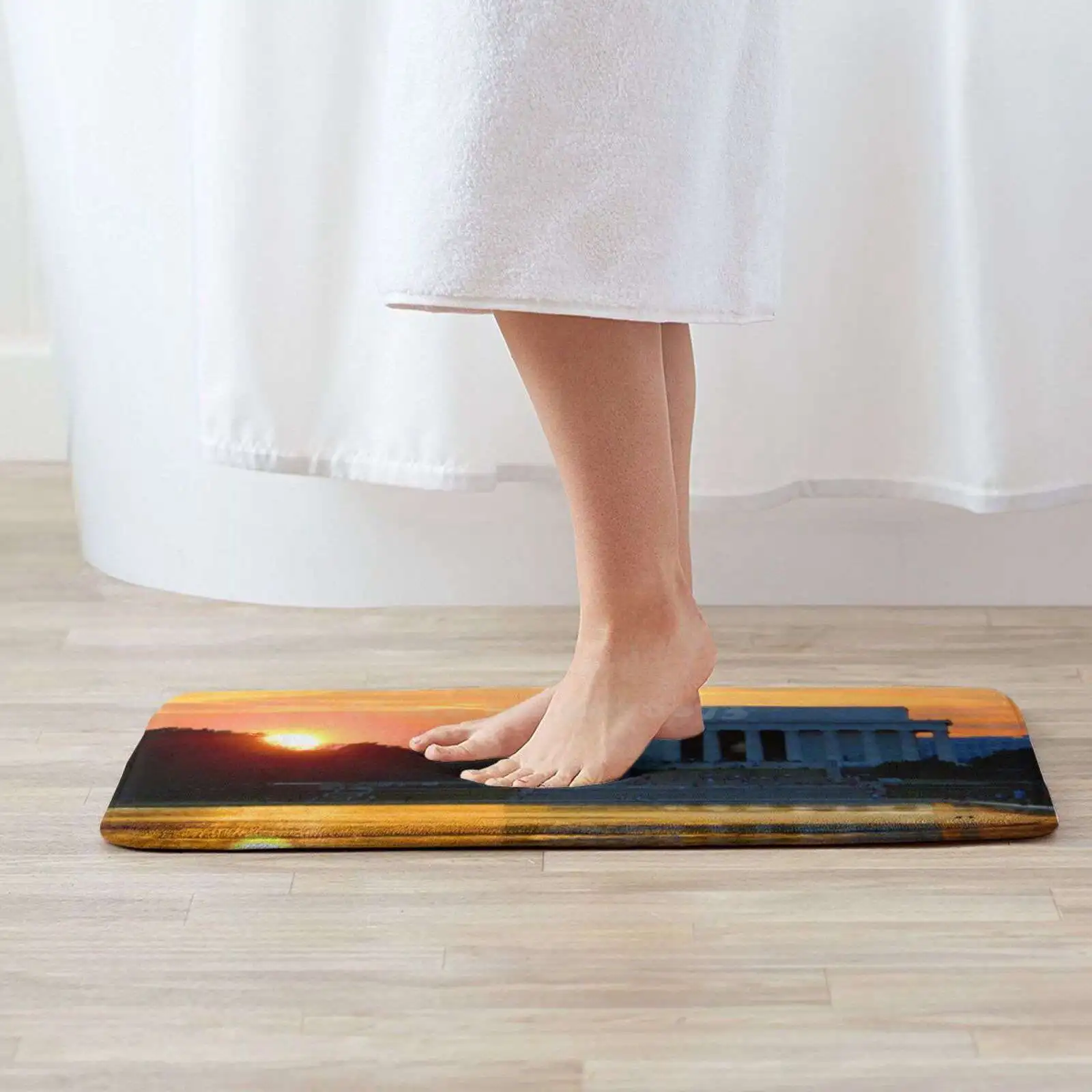 Вашингтон D.C. Современный постер для путешествий мягкий дом семья