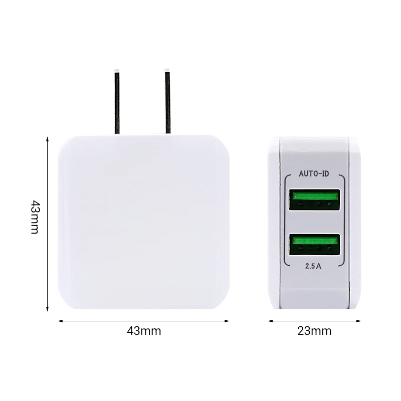 Зарядное устройство Sindvor с двумя USB-разъемами мобильный телефон А для путешествий