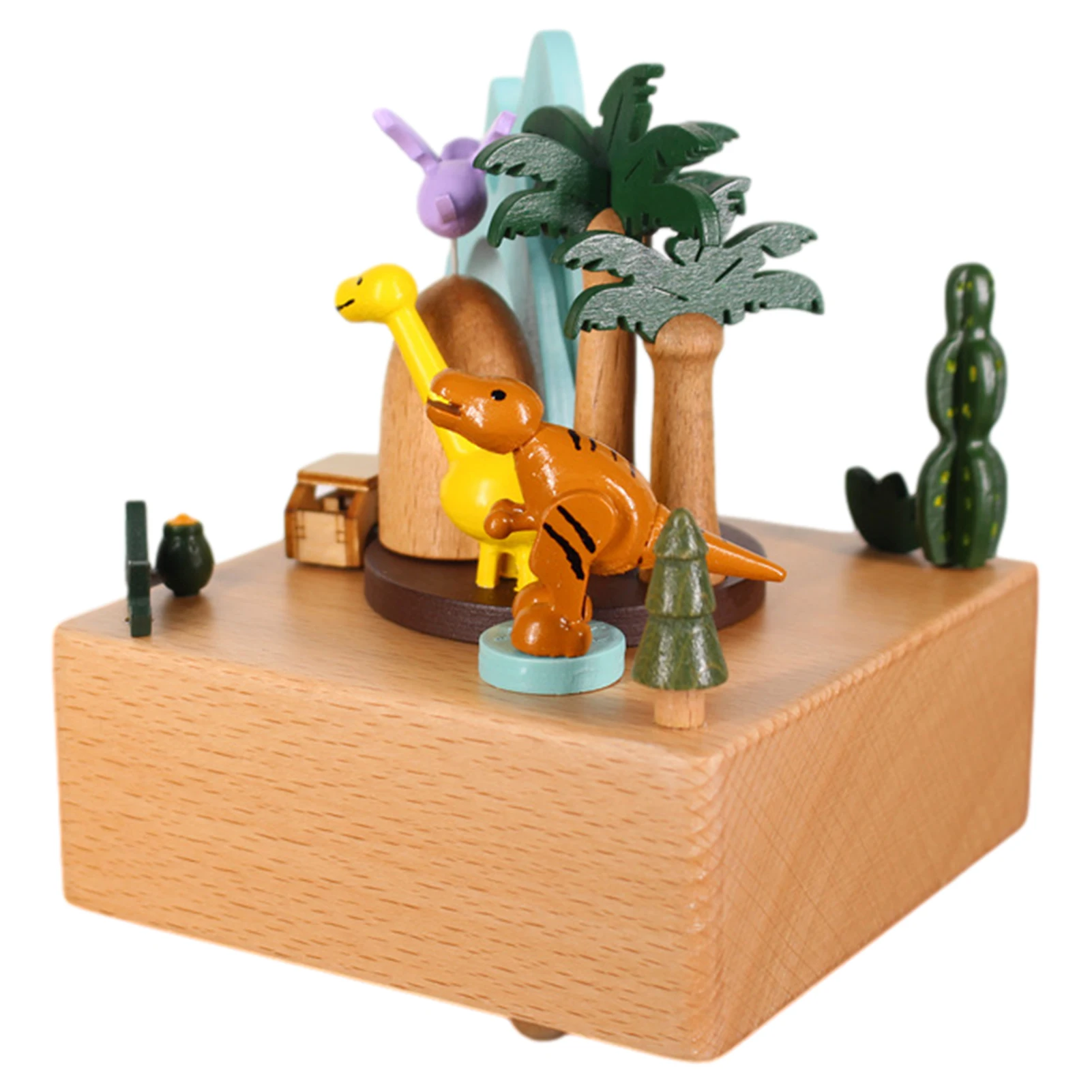 Деревянная музыкальная шкатулка вращающаяся на 360 градусов инновационный