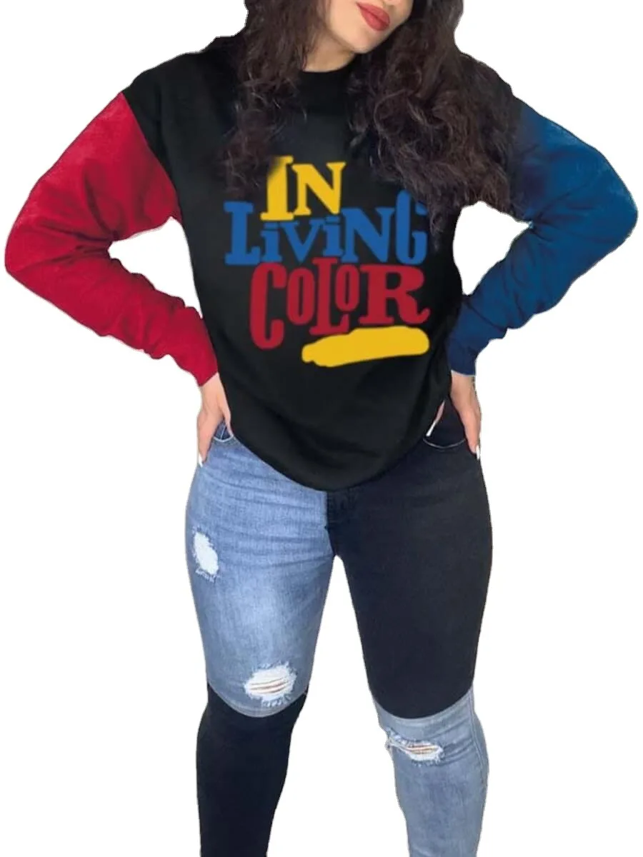 

Creative Pattern Women Printed Long Sleeve T-shirt Fashion Round Neck Tops Y2k Aesthetic Harajuku Woman Tshirts Graphic Tee