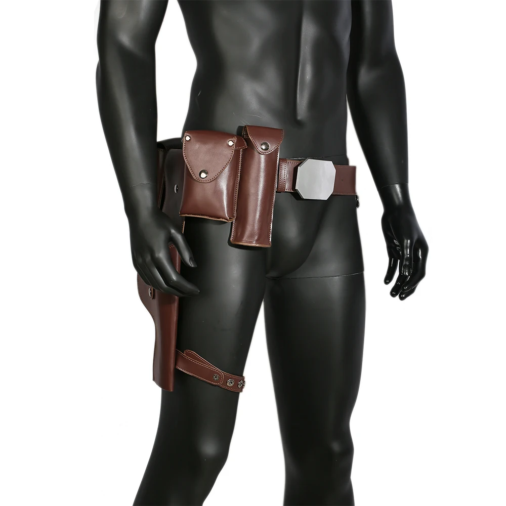 XCOSER футболки с рисунками Люка Скайуокера из искусственной кожи пояс для косплея