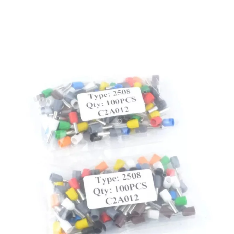 E2508 E2512 Изолированные Наконечники Клеммная колодка шнур концевой провод