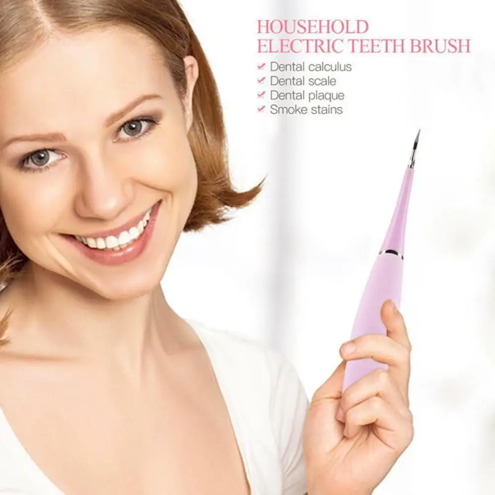 

Portable Electric Sonic Dental Scaler Tooth Calculus Stains Teeth Remover Whiten Tooth Dentist Oral Tartar Health Tool Hygi L7O1