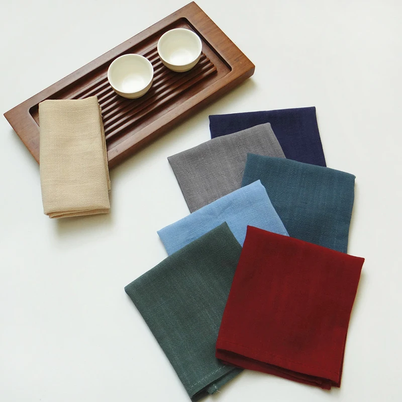 40x30 см Свадебный хлопковый льняной столовый столик салфетка для посуды