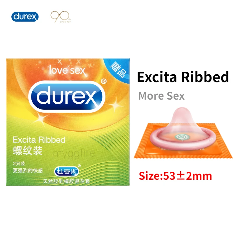 

Durex 50Pcs/Pack Condom 52mm 8 Types Natural Latex Extra Lubricating Cock Condoms Adult Sex Products For Men Sexual Toys