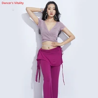 belly dance practice training clothes women adult elegant sexy top or or belt or long pants oriental dancing competition belt
