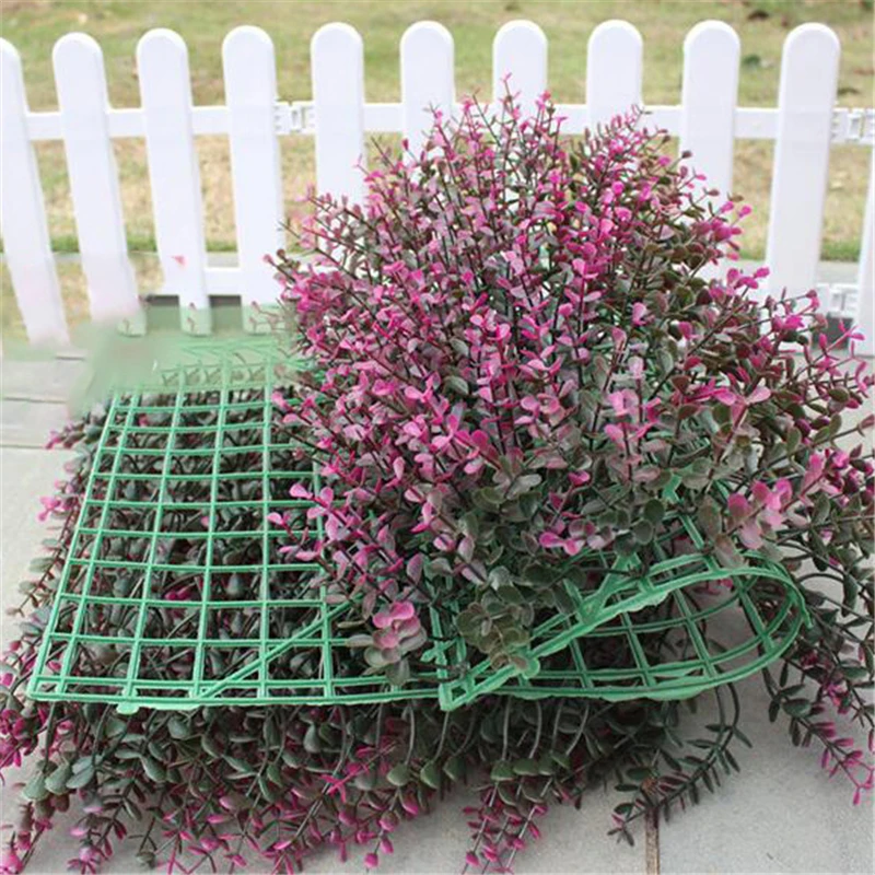 Искусственный коврик для газона 40x60 см с зеленой травой украшения стен растений