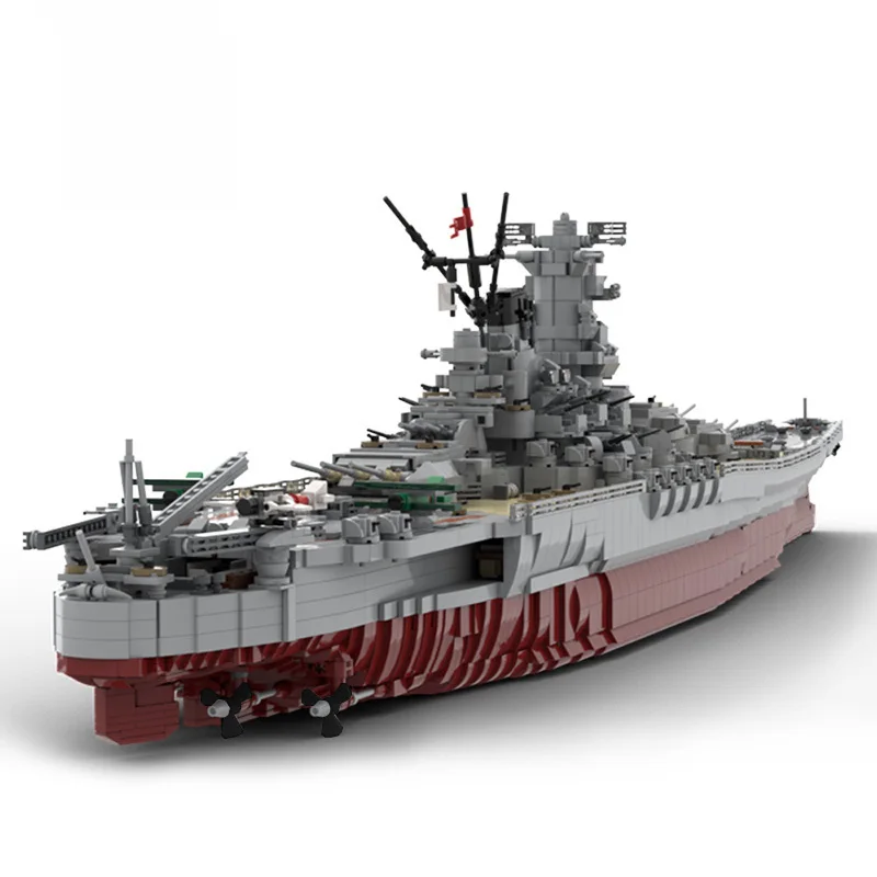 

MOC IJN Yamato 1:200 Military Warship Navy Aircraft Army Figures Building Blocks 37260 Construction Bricks Children Toys