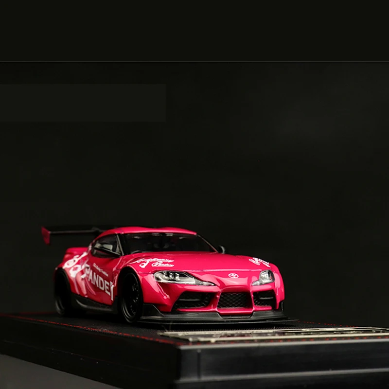 

IG 1:64 модель автомобиля Toyota Supra A90 литье под давлением коллекция автомобилей металлический дисплей-розовый