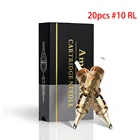 Амбиции 20 штук; #10 Bugpin картридж игл для татуажа поставок круглая-натриевый вкладыш 0,30 мм) 1RL3RL5RL7RL9RL11rl14rl