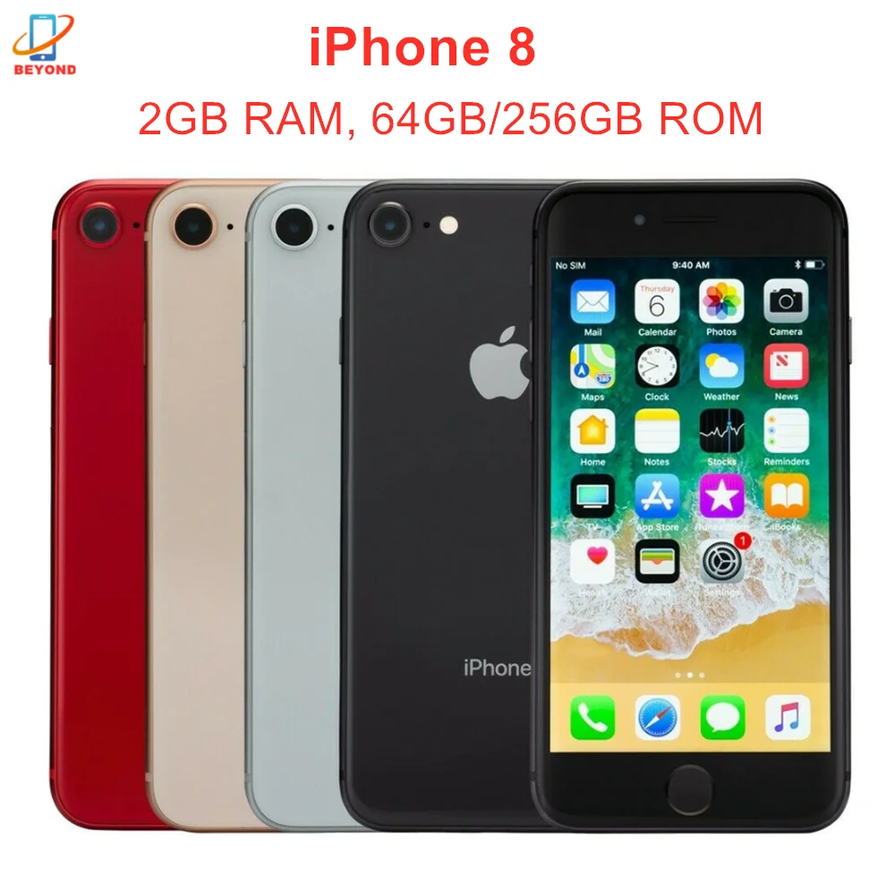 Сотовый телефон Apple iPhone 8 разблокированный A11 Bionic экран 4 7 дюйма IOS ОЗУ 2 Гб ПЗУ 64/256