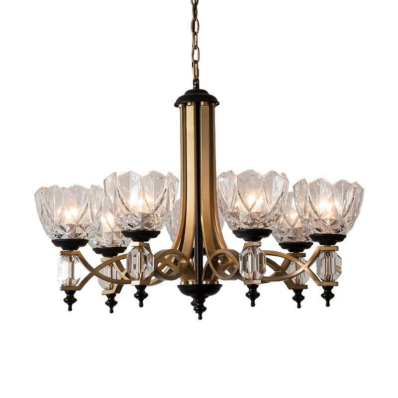 Милан витрина стеклянный абажур Люстра светильник ing E27 Светодиодный