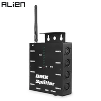 alien 8 way wireless dmx 512 3 pin isolated splitter amplifier with wireless dmx transceiver receiver for dj disco stage lights