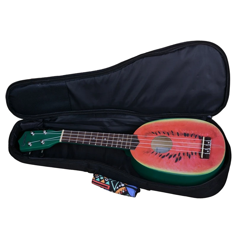 NEW-Double Strap Hand Folk Ukulele Carry Bag Cotton Padded Case For Guitar Parts Accessories Blue-Graffiti | Спорт и развлечения