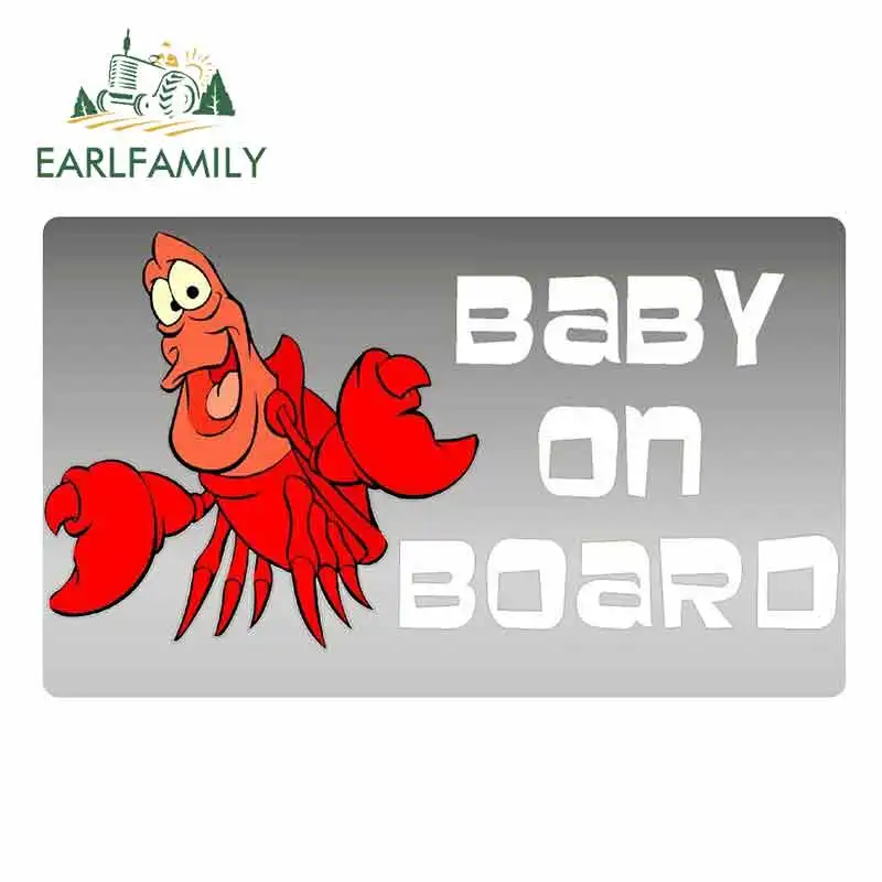 

EARLFAMILY 13 см x 8 см Стайлинг автомобиля детский на борту виниловый автомобиль с маленькой русалочкой детская графическая Автомобильная наклей...