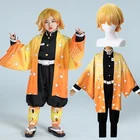 Кимоно для косплея из аниме рассекающий демонов, кимоно для косплея, юката, для взрослых и детей