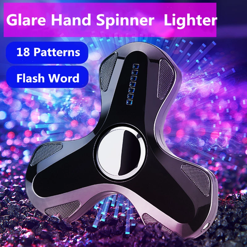 2020 популярная электронная USB зажигалка на кончик пальца ручной Спиннер