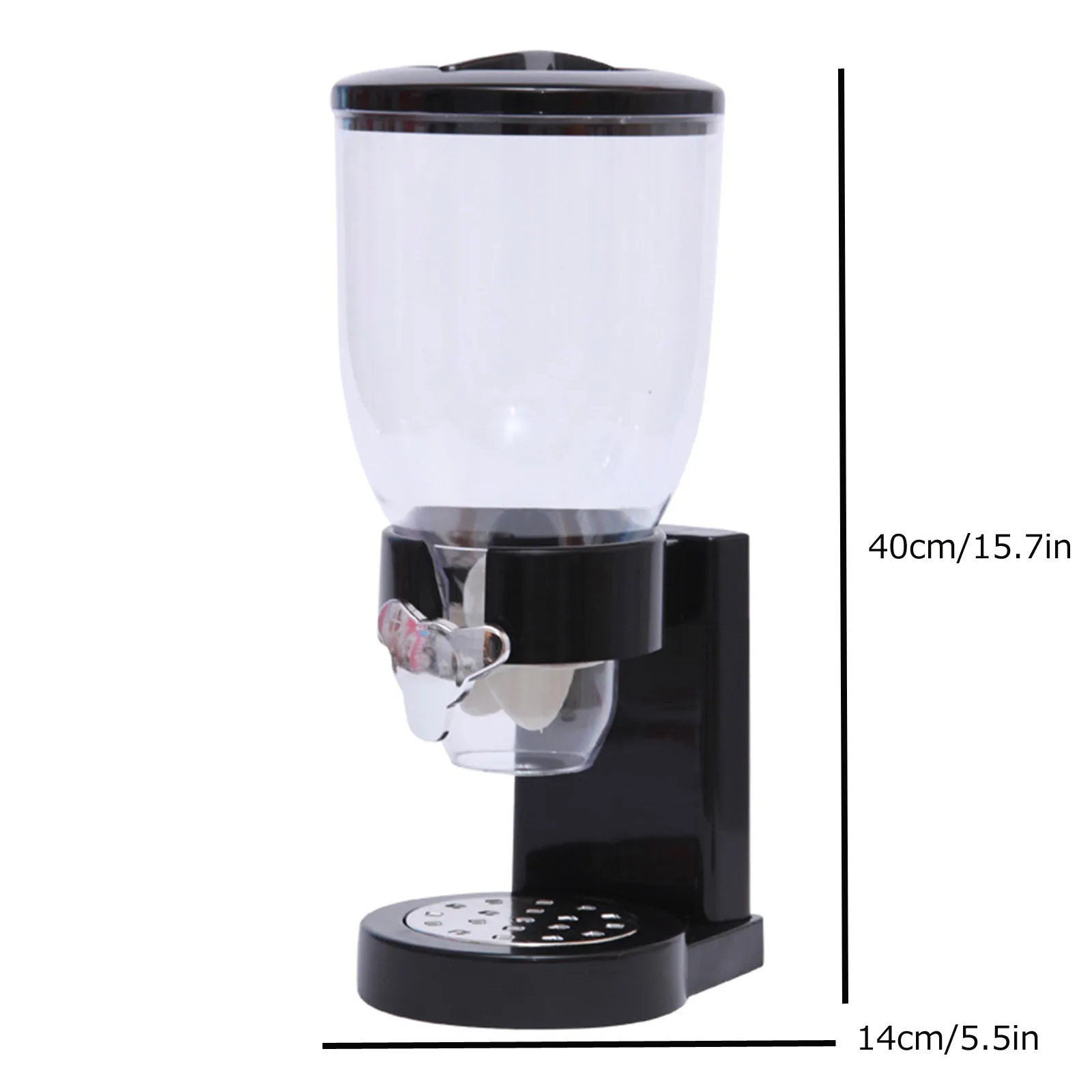 

Dry Food Bucket Splitter Cereal Dispenser Moisture Proof Plastic Automatic Racks Sealed Metering Food Storage Boxes