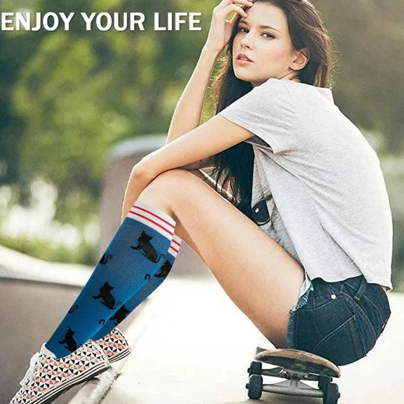 

Compression Socks Unisex Elastic Knee High Outdoor Sportrs Breathable Running Socks Protect Feet Stocking