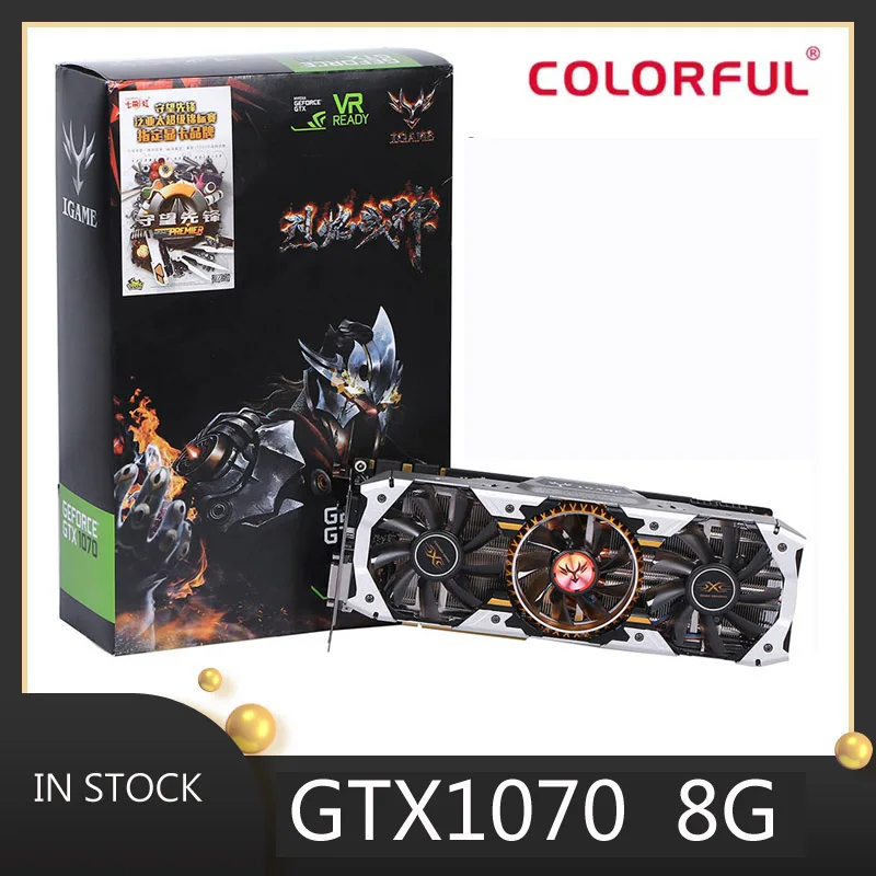 

Colorful graphics card gpu nvidia geforce GTX 1070 8g video card pubg computer game desktop map on the GTX 1080 960 1050ti