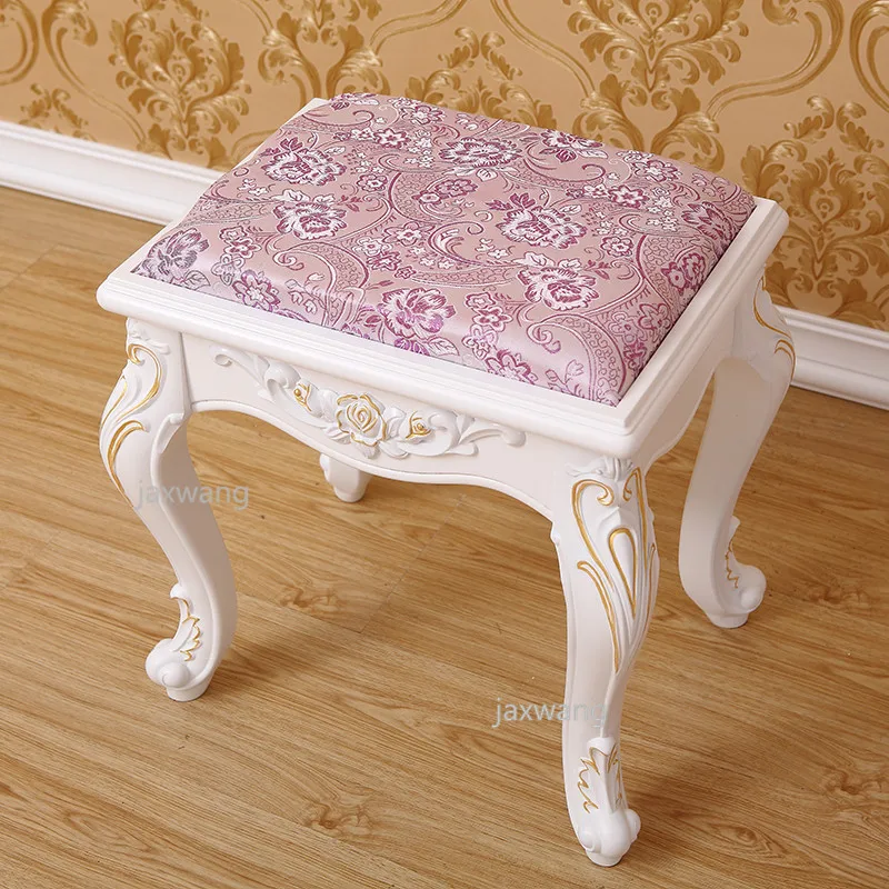 Американский табурет для дома гостиной квадратный Европейский резной диван