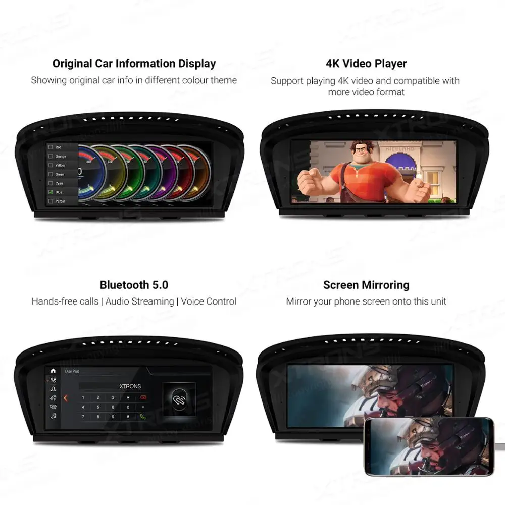 XTRONS 8 ''Android 10 0 оригинальный радио CD плеер GPS для BMW 3 серии E90 E91 E92 E93 2009 2012 CIC 5 E60 E61