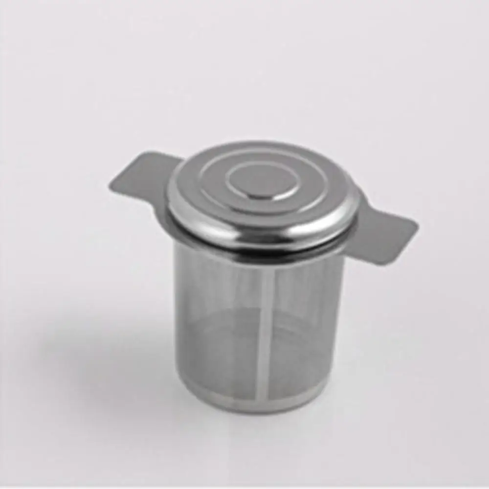 

Stainless Steel Mesh Tea Cup Strainer With Lid Loose Leaf Strainer