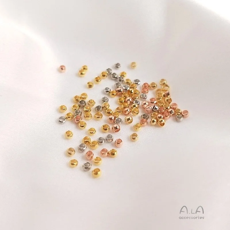 

100pcs/Set 18K Positioning Beads DIY Handmade Jewelry Accessories Material Closing Fixed Buckle Clip Spacer Beads Craft