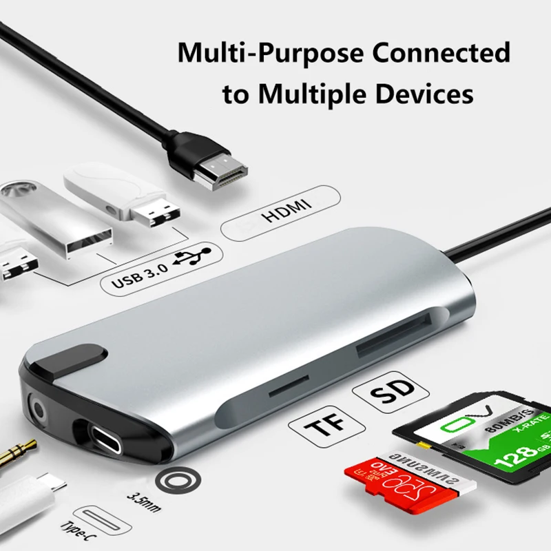 Кабель USB C концентратор типа к HDMI адаптер для MacBook Samsung Dex Galaxy S10/S9 конвертер Thunderbolt