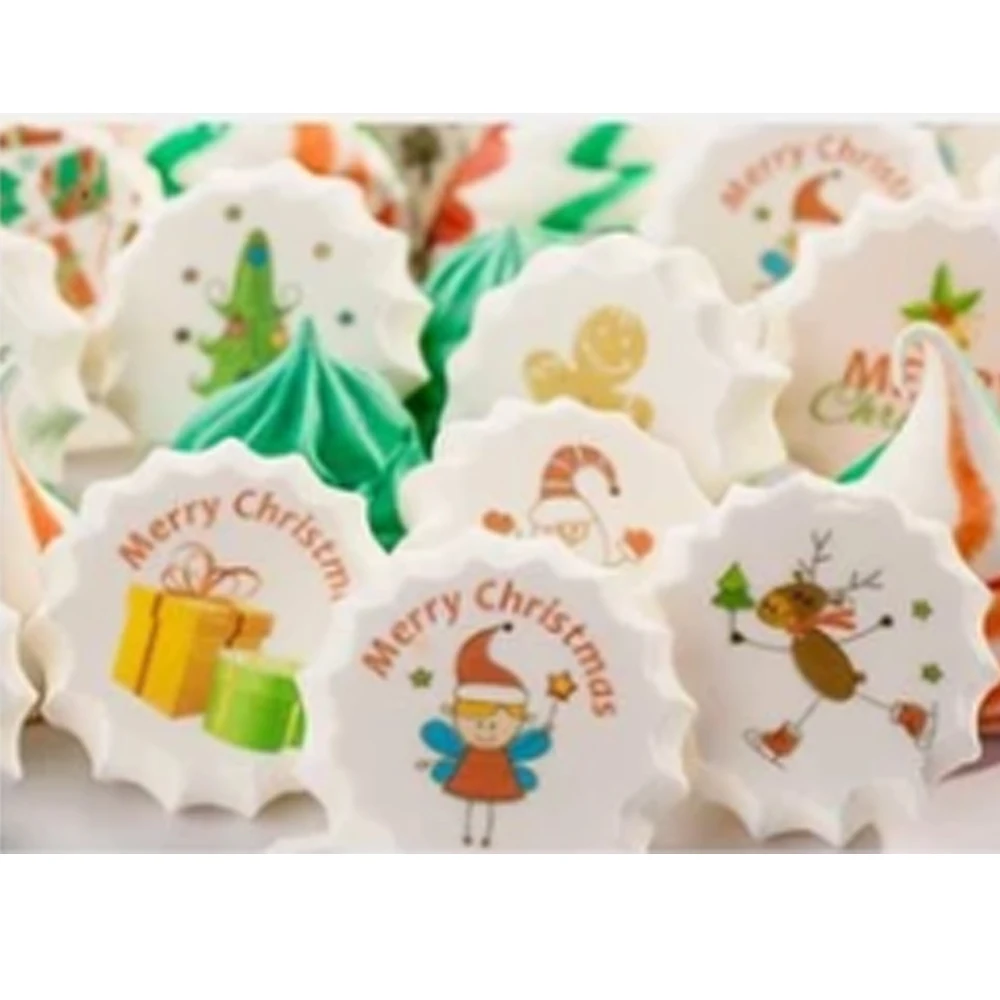 Микс Счастливого Рождества Санта сахар штамп переводная бумага для нового года