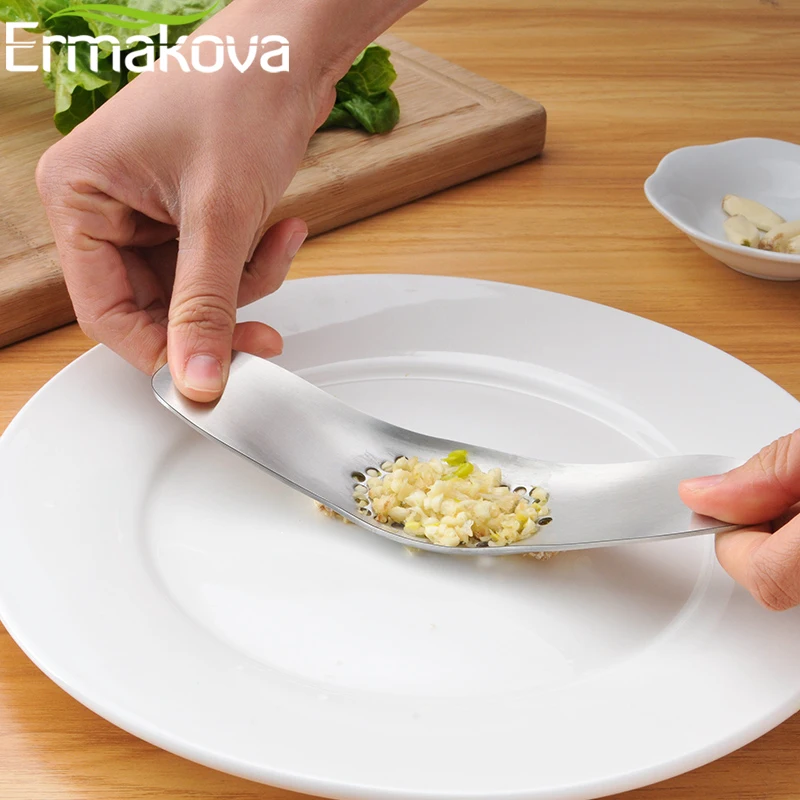 ERMAKOVA набор из 2 чеснок Пресс нож для измельчения дробилка имбиря измельчитель