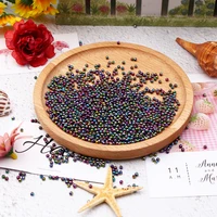100pcs 368mm hole shinning diy imitation garment beads for clothes seedbeads round beads craft for fashion jewelry making