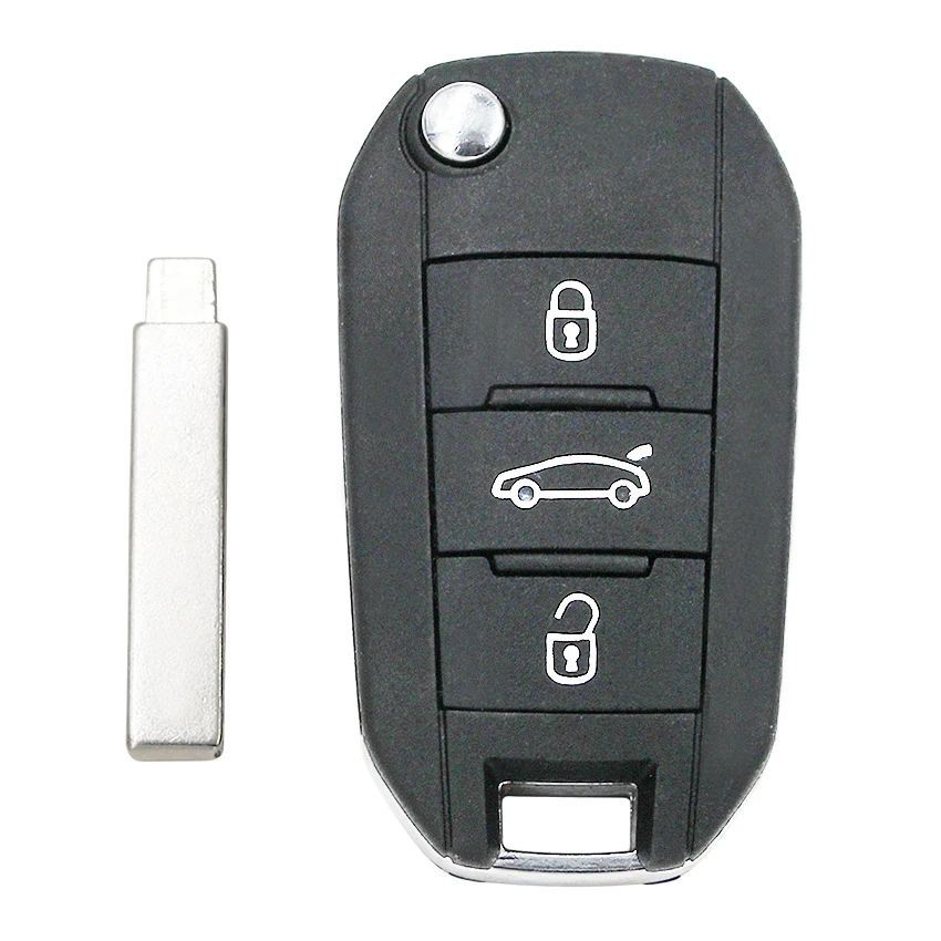 3 кнопочный складной пульт дистанционного управления автомобильный ключ 433 МГц
