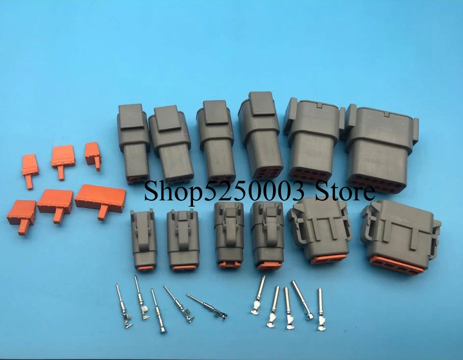 Deutsch DTM 2-12P DTM06-2/3/4/6/8/12S DTM04-2P 3P 4P 6P 8P 12P 20-24AWG Водонепроницаемый разъем с контактами