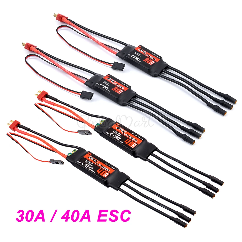 Контроллер скорости Skylinker 30 А/40 А BLHeli ESC с UBEC 2-3S для радиоуправляемых F450 S500 FPV