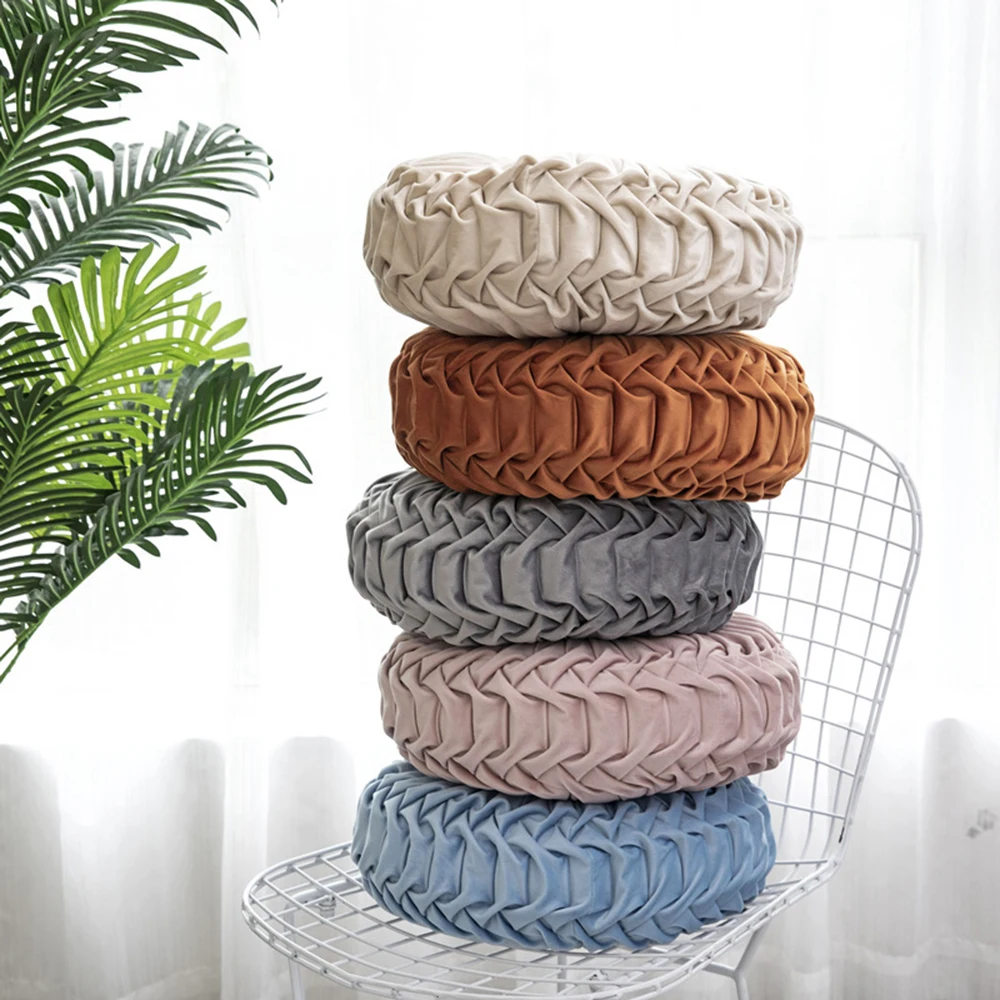 Бархатная подушка круглая тыква на голову для сиденья Декоративная Подушка