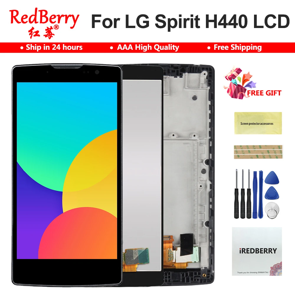 ЖК дисплей 4 7 дюйма 3G 4G LTE для LG Spirit сменный H440 H442 с сенсорным экраном H422 H440N C70