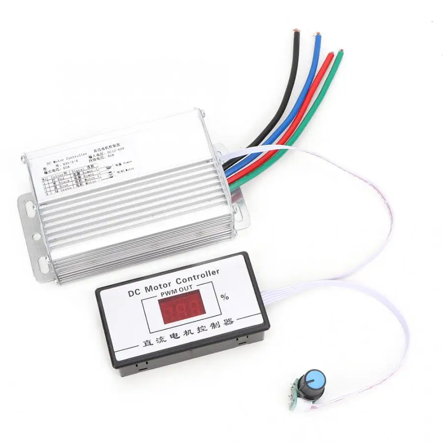 60A щетки DC Цифровой двигатель дисплея Скорость контроллер 12~ 60V регулитор скорости двигателя регулятора