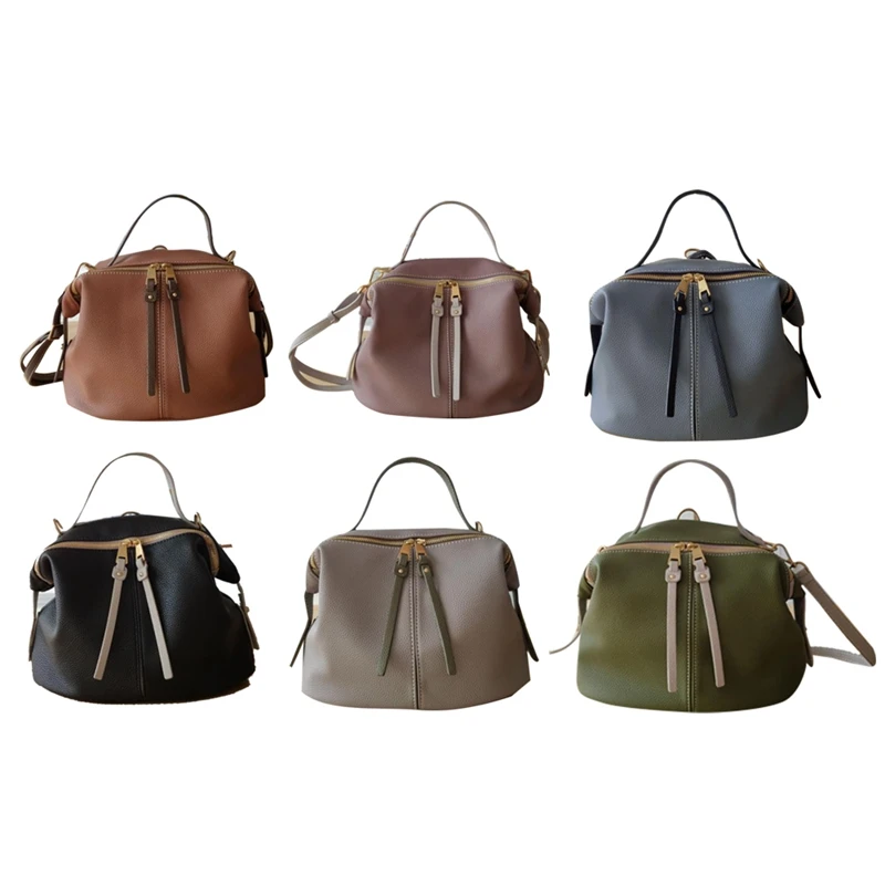 

Messenger Bag Ladies Handbag Women Shoulder Bag Soft Leather Retro Wallet Multifunctional Backpack