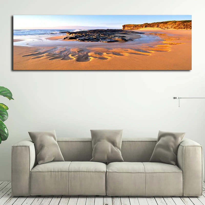 Картина на холсте морская закат пейзаж картина маслом современная домашнее