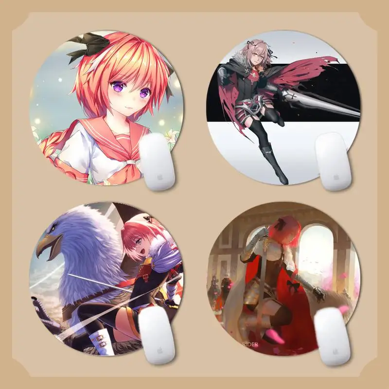 

astolfo DIY Design Pattern Game mousepad Round Non-slip Cushion