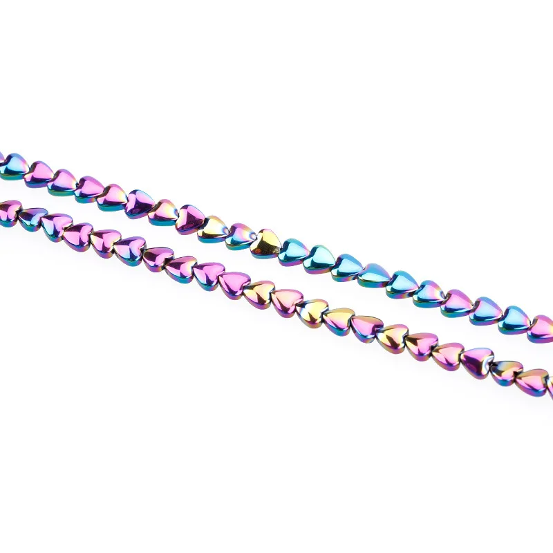 6x6x3 мм гематитовые бусины в форме сердца из натурального камня для изготовления