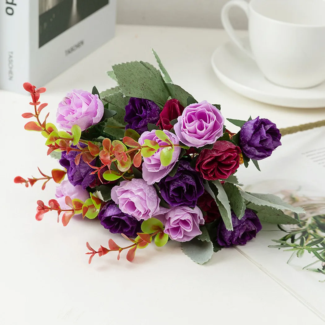 

Artificial Peony Decorative Party Silk Fake Flower Peonies For Home Hotel Decor Roses Flowers Bride Bouquet Flower Table Decor