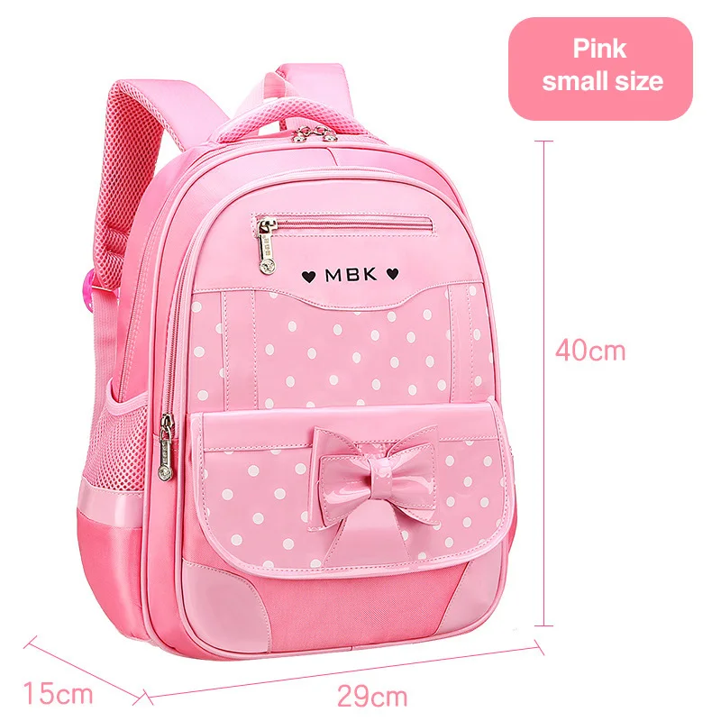 

Orthopedics school Bags For Girls 2020 Bow Sweet Cute Princess Children Backpack cartoon Kids Bookbag Primary School Backpack