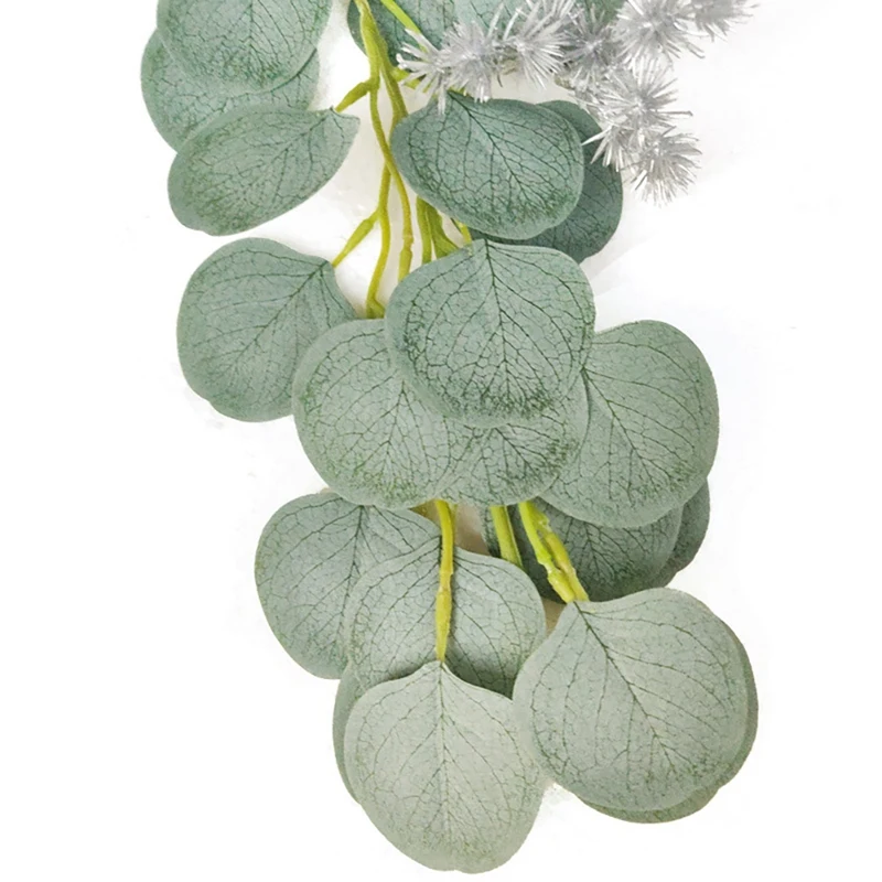 

Artificial Ivy Green Leaf Plants, Fake Rose Flower Vine Garland Greenery for Wedding Party Garden Office Home Decor