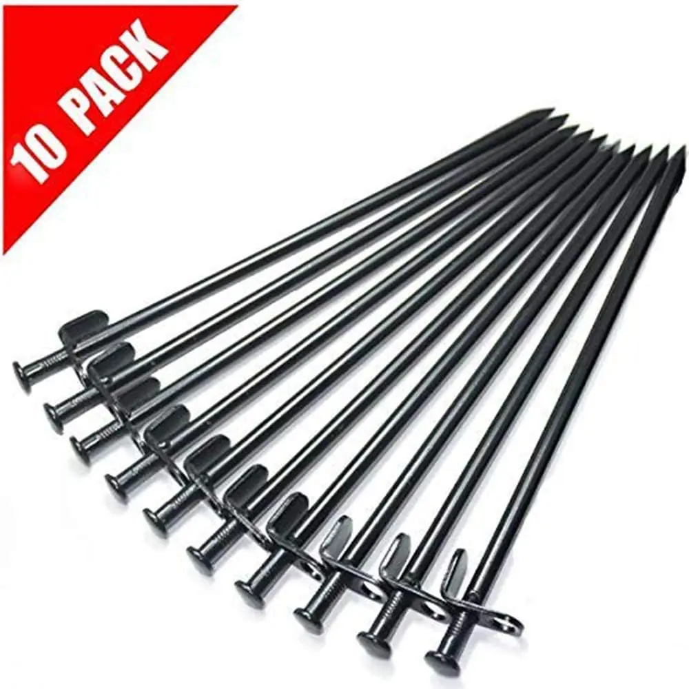 Стальные колышки для палатки 10 шт. сверхпрочных стальных колышков удержания