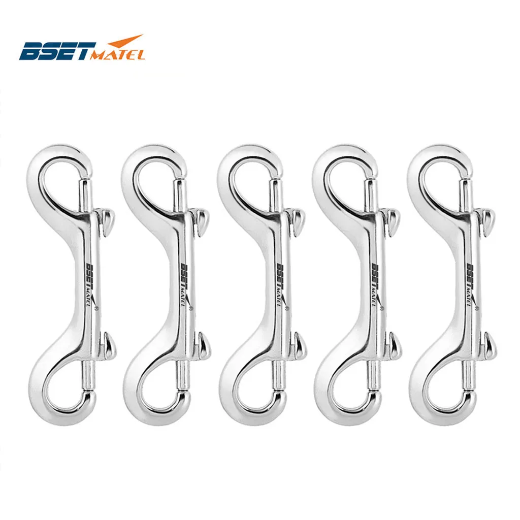 5 шт. SS 316 подводное плавание зажимы двухсторонний крюк с карабином BCD Chioce оснастки