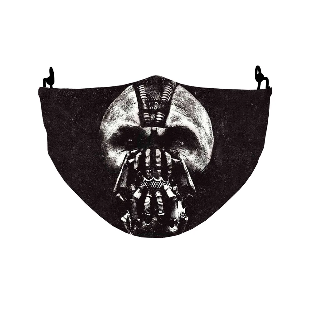 Лидер продаж женские и мужские маски для рта защита лица взрослых Темный рыцарь