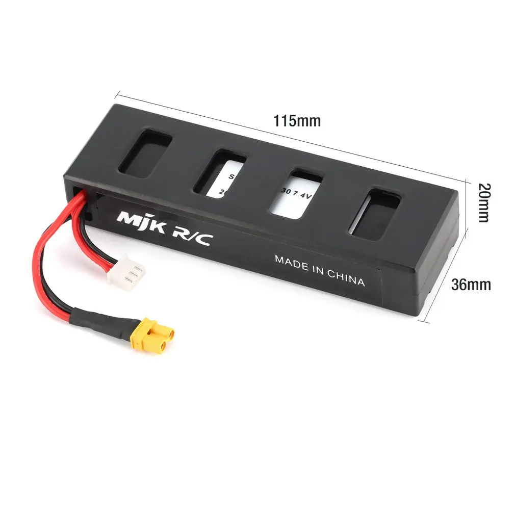 XT-30 2S 7.4V 1800mAh Rechargeable Li-po Battery with USB Charger for RC Quadcopter Drone MJX Bugs 2 B2 Accessories Parts | Электроника