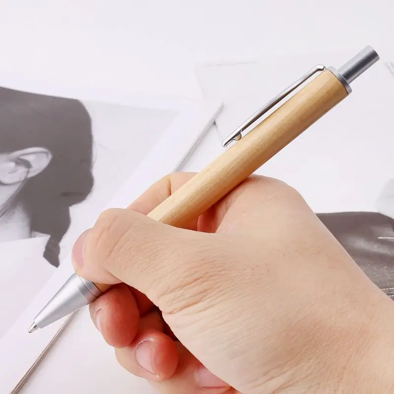 Винтажная деревянная шариковая ручка ручной работы 24 Отверстия школьные офисные